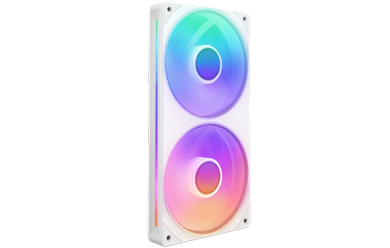 Kit Fan 240mm NZXT F240 RGB Core, 2 Ventoinhas De 120mm, Single